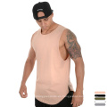 Camisa sin mangas de algodón de alta calidad Camisa Músculo de entrenamiento Sport Vest Men Fit Fit Men Tank Toque para correr